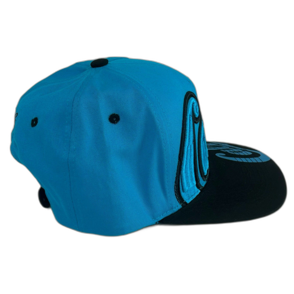 Top Level Cap Hat Unisex Snapback Blue/ Black Flat Bill Cali California - Picture 4 of 11